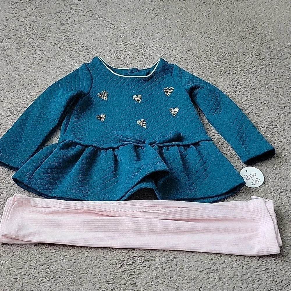 NWT Nannette Toddler Girl's 2 Piece Outfit